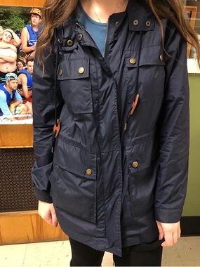 J. Crew Anorak Hooded Rain Jacket